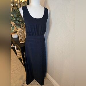 Armani Exchange Women's Navy Blue Sleeveless Maxi Dress 6